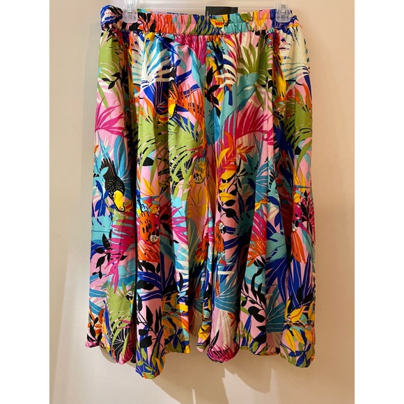 Brand New Multicolored Midi Skirt W/Pockets Size 4X - Picture 2 of 9